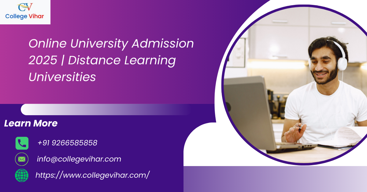 Online University Admission 2025 | Distance Learning Universities