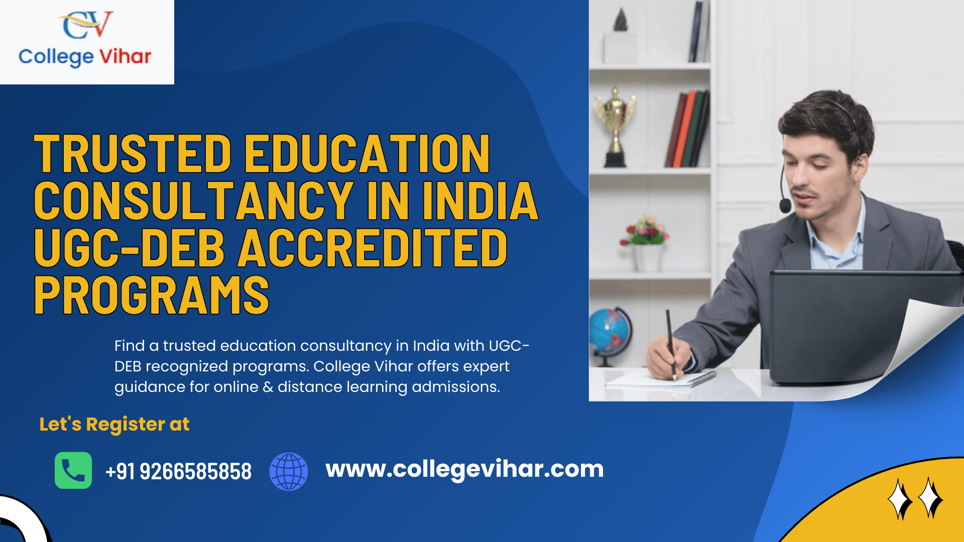 Trusted Education Consultancy in India | UGC-DEB Accredited Programs